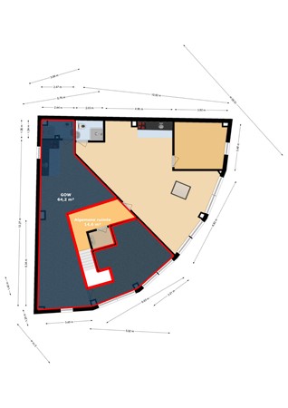 Floorplan - Zamenhofdreef 19A, 3562 JT Utrecht